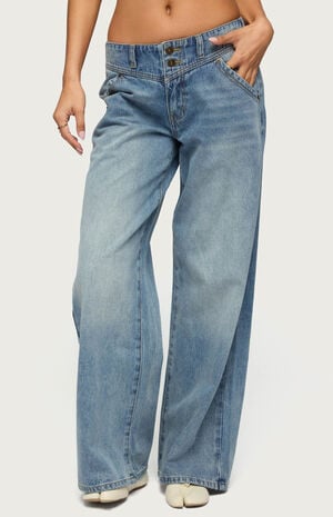 Meredith Low Rise Wide Leg Jeans image number 1