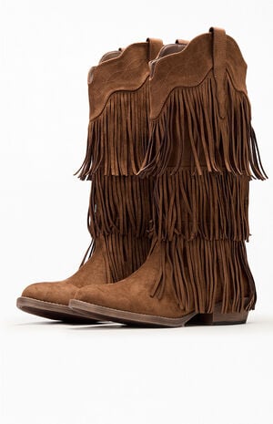 Women's Saloon Fringe Boots image number 2