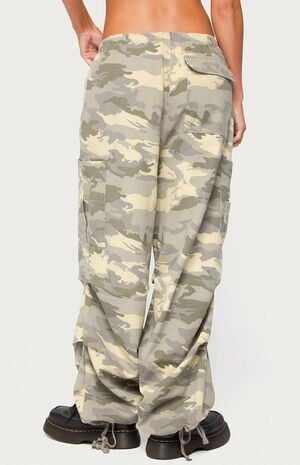 Emzi Baggy Cotton Cargo Pants image number 3