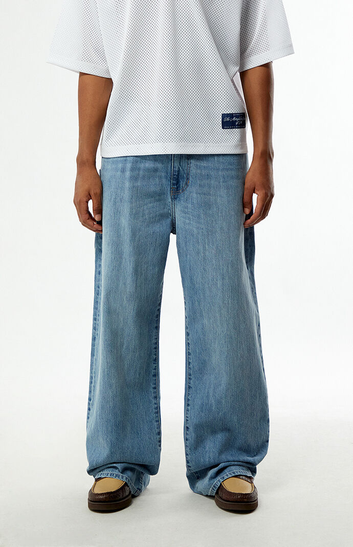 Pacsun Blake Extreme Baggy Jeans Double Pocket Light Blue | Pacsun