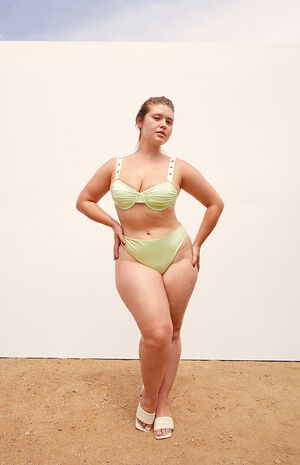 Green Iman Grommet Underwire Bikini Top image number 1