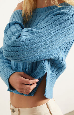 Ellie Cropped Crew Neck Sweater image number 3