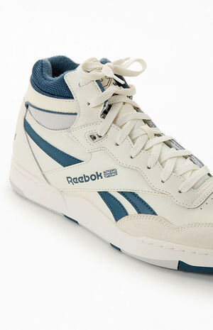 White & Blue BB4000 II Mid Basketball Shoes image number 6