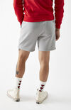 Gray Fleece Drawstring Volley Shorts Gray Fleece Drawstring Volley Shorts image number null