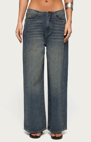 Elia No Waistband Low Rise Baggy Jeans image number 1