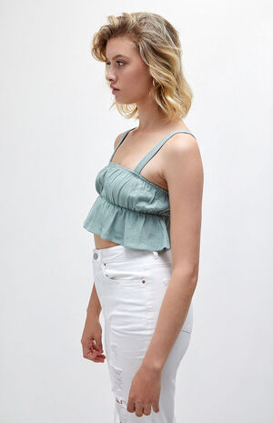 Petite Peplum Tank Top image number 3