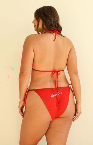 Palm Tie Back Triangle Bikini Top image number 6