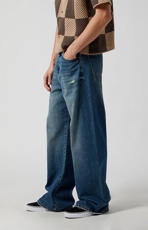 Blake Extreme Baggy Jeans Medium Blue Wash image number 3