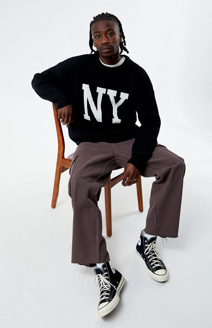 Cropped on sale sweater men