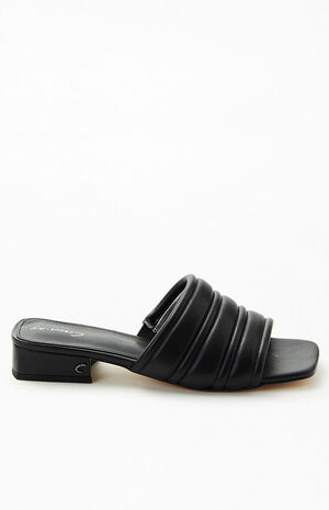 Women's Black Joana Slide Sandals image number 1