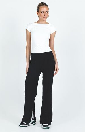 Allen Ribbed Wide Leg Pants image number 2