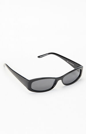 Romy Black Rectangle Sunglasses image number 1