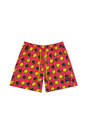 Zack Pop Art Lemon Slice Aop 5" Swim Trunks image number 1