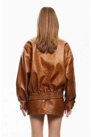 Faux Leather Uma Mini Skirt image number 3