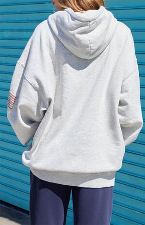 Silver Christy USA Oversized Hoodie image number 3
