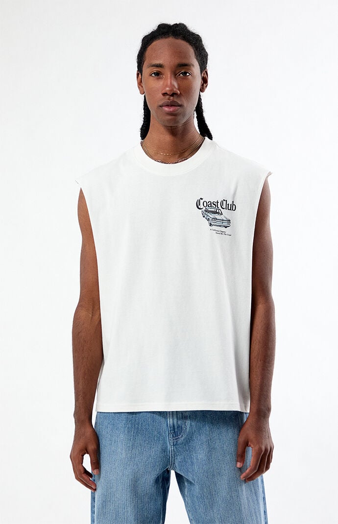 Pacsun Coast Club Cut OffÂ Muscle T-Shirt