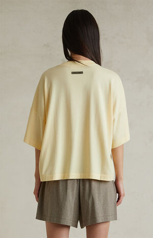 Women's Garden Yellow Boxy T-Shirt image number 5