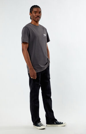 x PacSun Black Ripped Bootcut Jeans image number 1