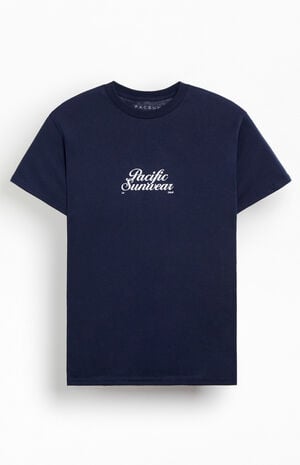 Navy Script T-Shirt image number 1