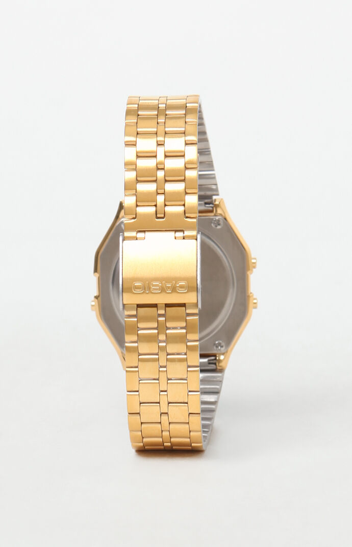 Classic Digi Vintage Gold & Black Watch