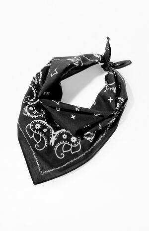 Black Paisley Bandana image number 2