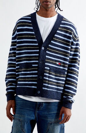 Striped Jacquard Boxy Cardigan image number 2