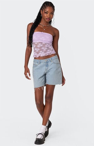 Ballet Sheer Lace Tube Top image number 5