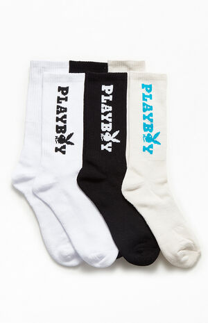 By PacSun 3 Pack Crew Socks image number 2