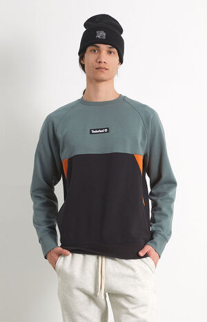 Organic Box Logo Colorblock Crew Neck Sweatshirt image number 2