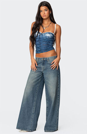 Eleanor Bra Detail Sheer Lace Top image number 4