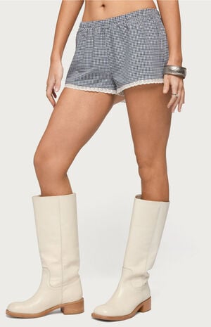Ellie Lacey Gingham Shorts image number 2