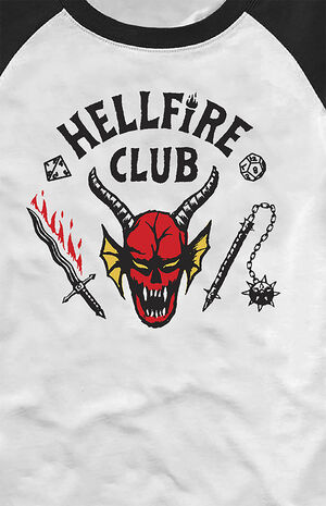 Stranger Things Hellfire Club Raglan Long Sleeve T-Shirt image number 2