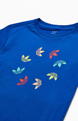 Kids Royal Blue Adicolor Bold T-Shirt image number 2