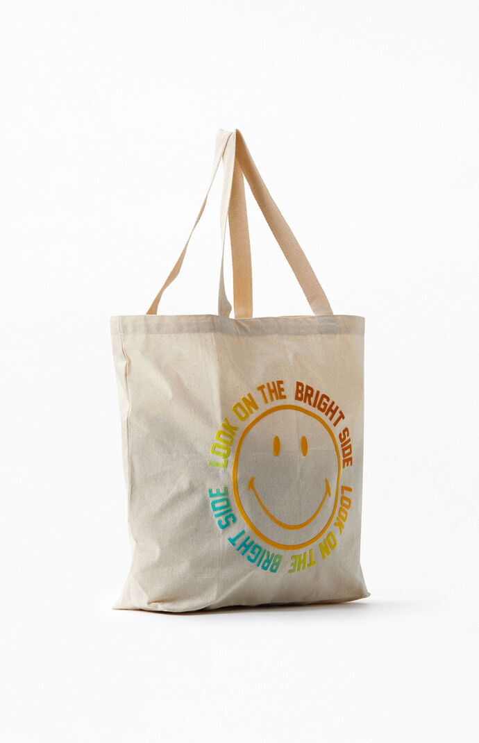 Emoticon Big Smile Face Shopping Tote Bag