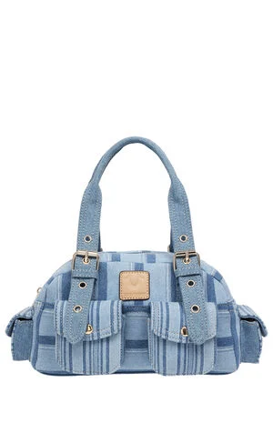 Soft Satchel Denim Mini Handbag image number 1