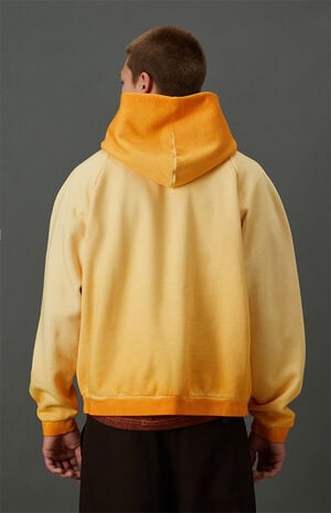 Active Orange Heavyweight Raglan Oversized Fleece Hoodie image number 4