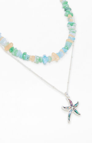 Starfish Shell Layered Necklace image number 2