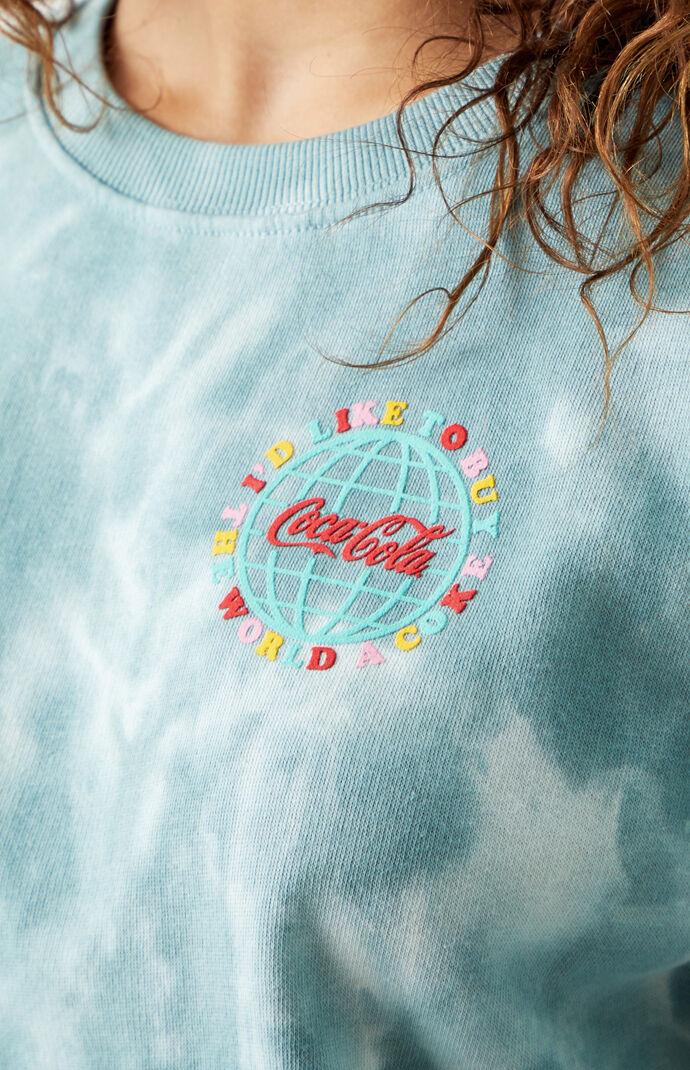 x Coca-Cola Teal Globe Sweatshirt
