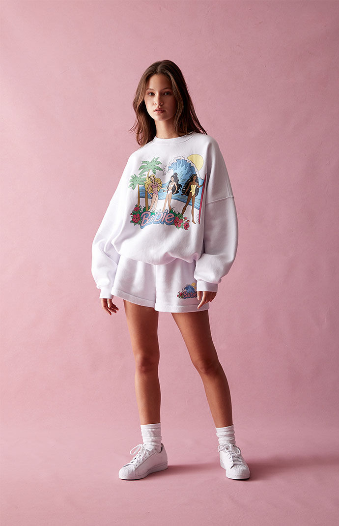 Barbie Good Times Crew Neck Sweatshirt PacSun