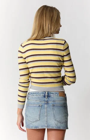 Piper Stretch Medium Blue Jean Micro Mini Skort image number 4