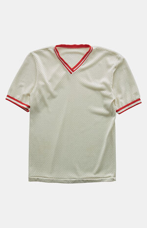 '80s Blank Mesh V-Neck Top image number 1