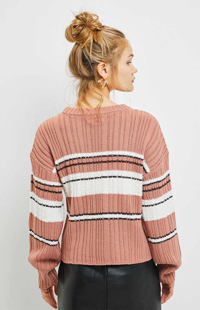 Mixed Yarn Pullover Sweater