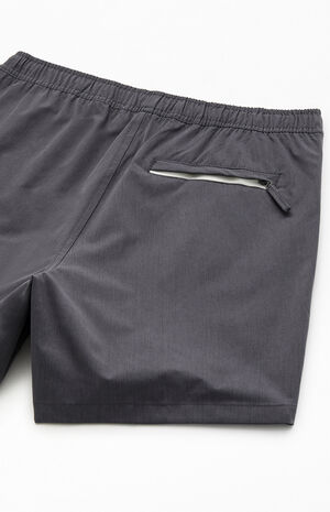 Charcoal Chambray 6" Swim Trunks image number 4