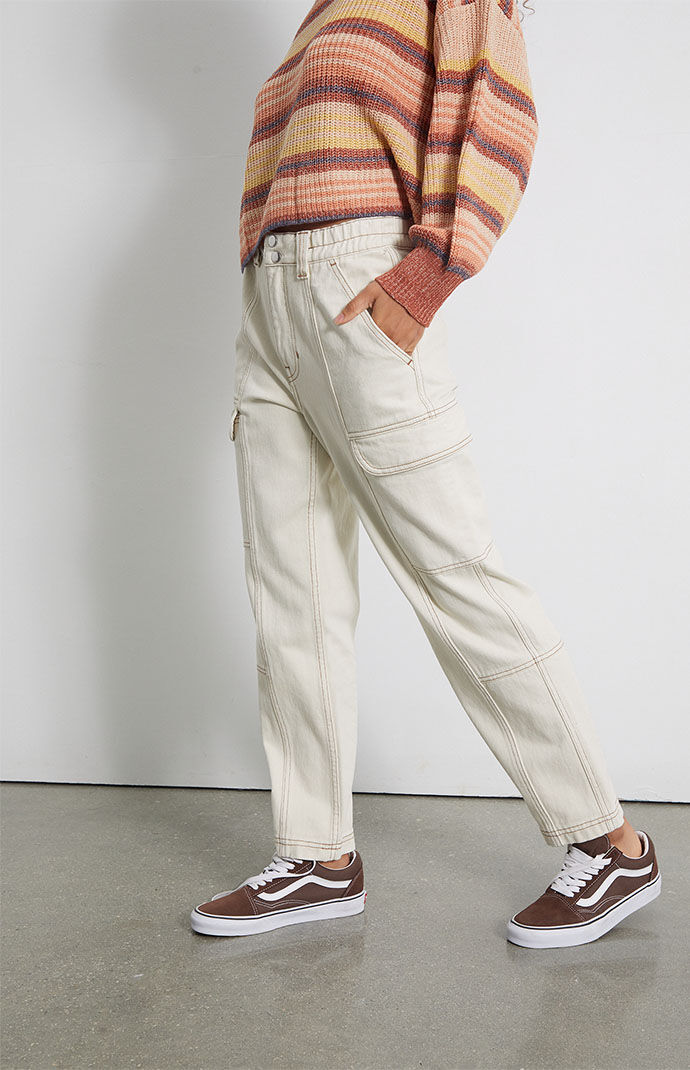 bone utility cargo pants