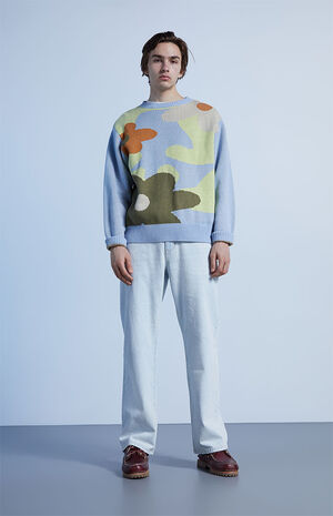 Light Indigo Baggy Rigid Jeans image number 1