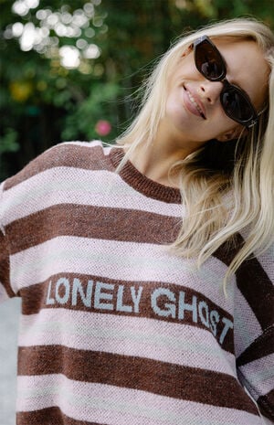 Lonely Star Knit Striped Sweater image number 2
