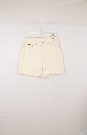 Upcycled Calvin Klein High Waisted Denim Shorts image number 1