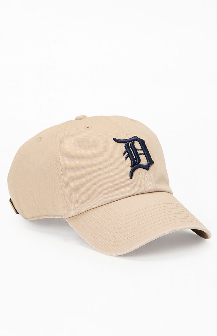 47 Brand Tan Detroit Tigers Clean Up Strapback Hat