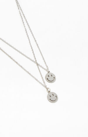 Double Smiley Necklace image number 2