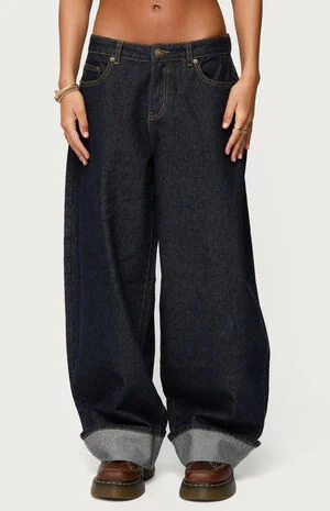 Kella Extra Oversized Low Rise Jeans image number 1